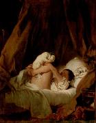 Jean-Honore Fragonard Madchen im Bett Spain oil painting artist